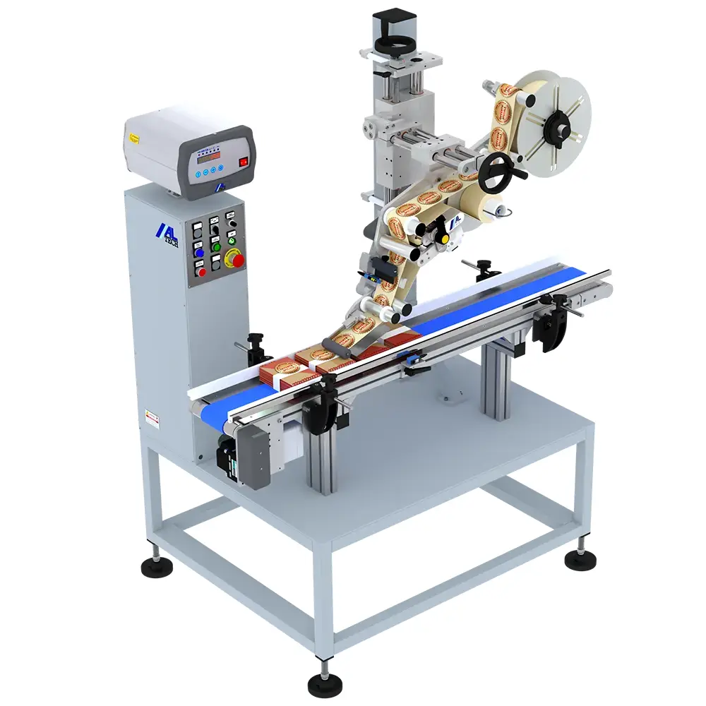 Altech ALbelt C – Economical wraparound labelling machine