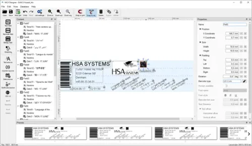 HSA Systems HSAJET® MCX UniDraw